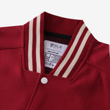 Delta All Crimson Cotton Varsity Jacket 2.0