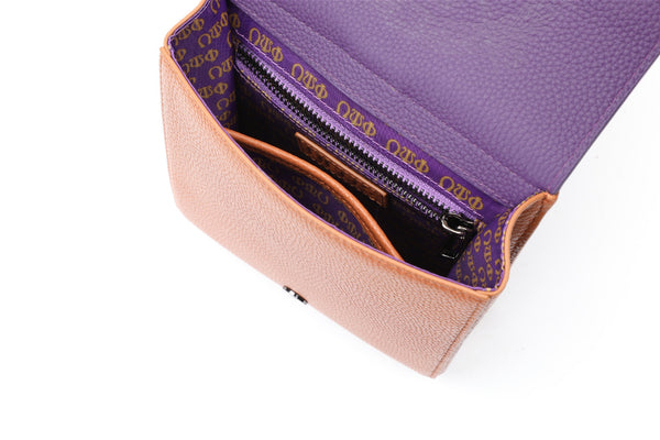 Purple Asymmetric Shoulder Bag