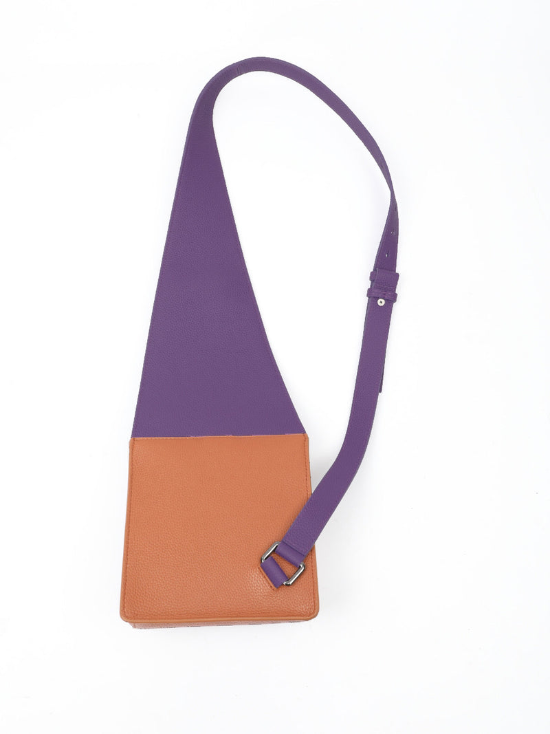 Purple Asymmetric Shoulder Bag