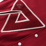 Delta All Crimson Cotton Varsity Jacket 2.0