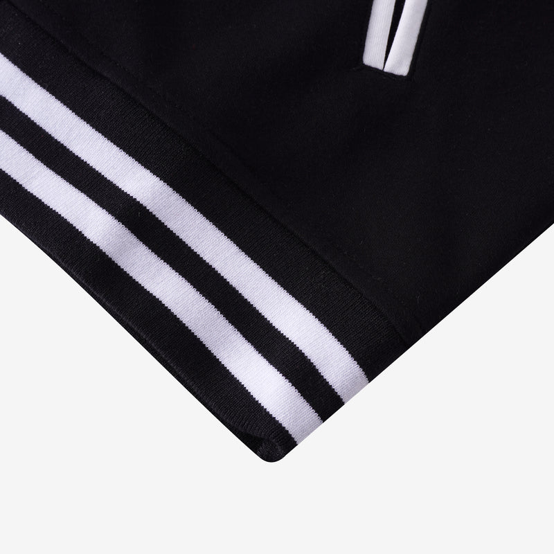 Delta Black & White Cotton Varsity Jacket 2.0