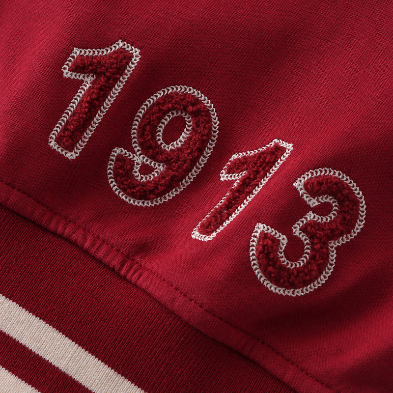 Delta All Crimson Cotton Varsity Jacket 2.0