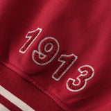 Delta Crimson & Cream Cotton Varsity Jacket 2.0