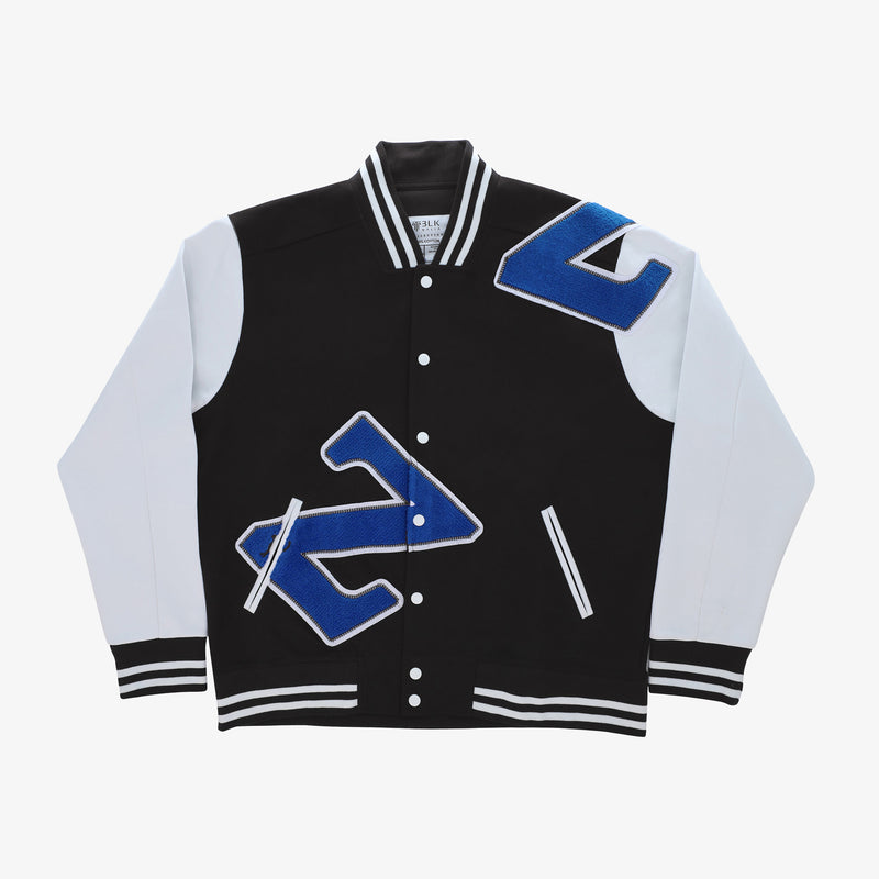 Zeta Black & White Cotton Varsity Jacket 2.0