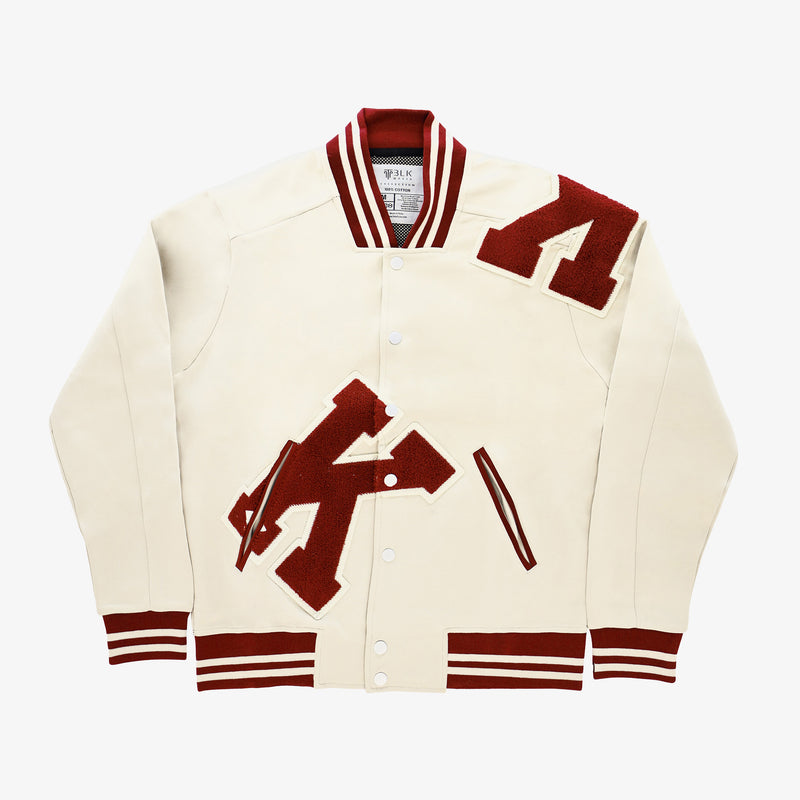 Classic Red White Varsity Coat