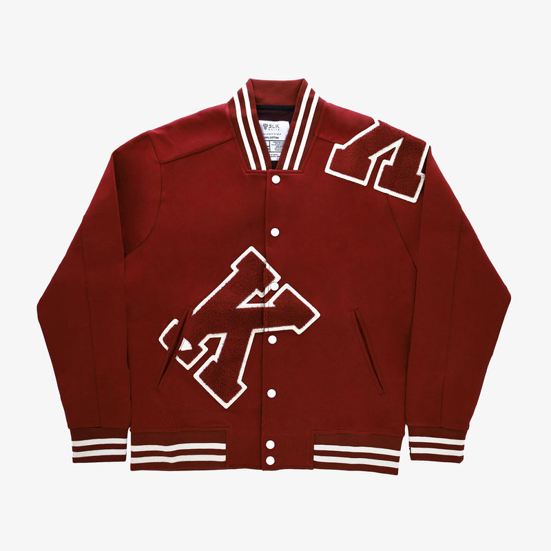 Orders cotton fleece varsity jacket