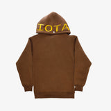 Comfortable Brown Pullover Hoodie