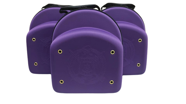 Purple 5-Pack Cap Carrier w/ Embossed Logo