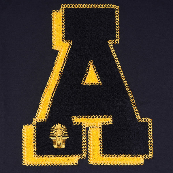 Alpha Premium Black Double Chenille Patch T-Shirt