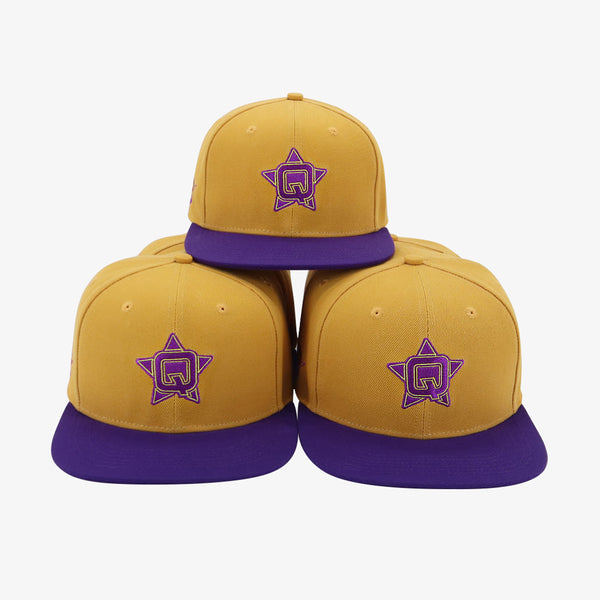 Premium Purple and Gold Q-STAR Cap