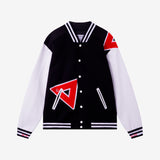 Delta Black & White Cotton Varsity Jacket 2.0